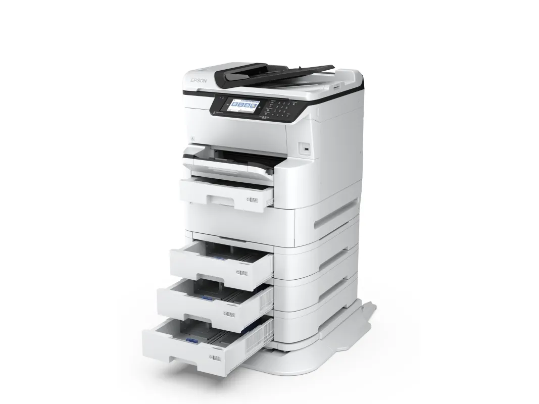 Epson WorkForce Pro WF-C878RDWF - Multifunktionsprinter - farve - blækprinter - A3 (297 x 420 mm) (original) - A3 (medie) - op til 22 spm (kopiering) - op til 24 spm (udskriver) - 335 ark - 33.6 Kbps - Gigabit LAN, Wi-Fi(n), USB 3.0, USB 2.0 vært