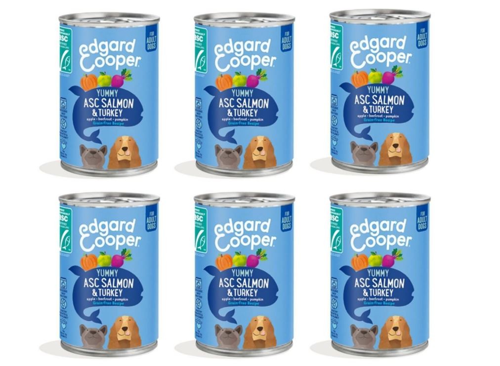 Edgard Cooper - ASC Salmon & Turkey Adult Wet food 400gr x 6