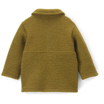 Kinder-Hemdjacke Wollwalk, Gelbgrün