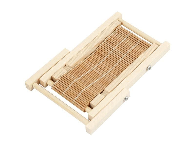 Creativ Company Mini-Möbel Liegestuhl 7.5 x 9.5 cm 1 Stück Liegestuhl aus hellem Holz