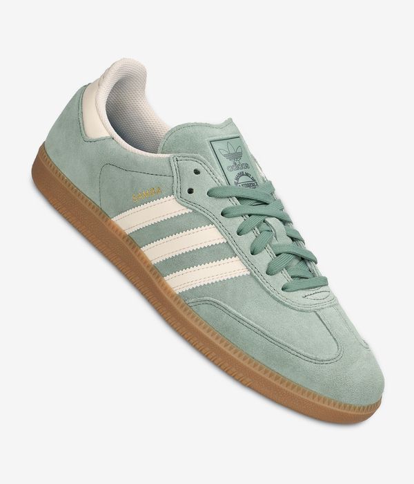 adidas Skateboarding Samba ADV Schuh (green white gold)