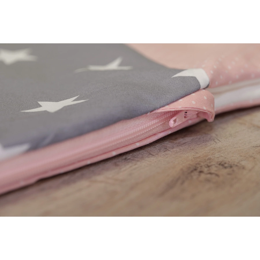 ULLENBOOM® Schlafsack Rosa Grau