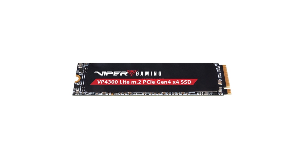 PatriotVP4300 Lite 4 TB SSD  (Zwart, PCIe 4.0 x4, NVMe 2.0, M.2 2280)