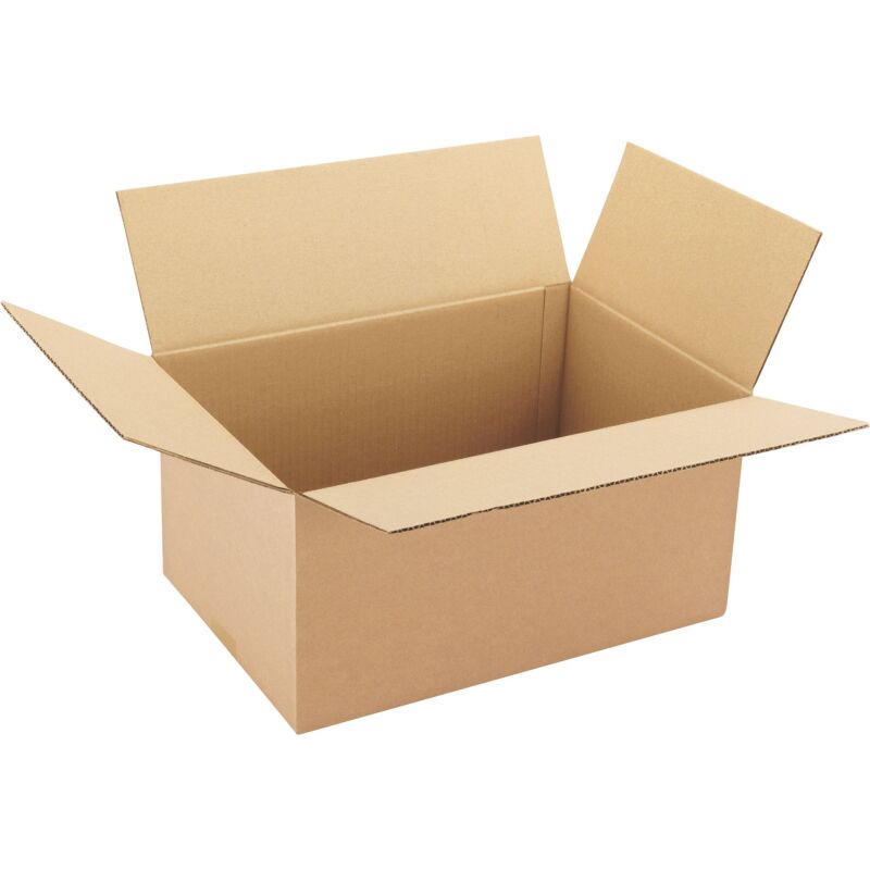 Carton Caisse américaine kraft brun simple cannelure L 40 x l 27 x H 20 cm