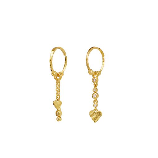 Maanesten Nemy Øreringe, Gold Plated
