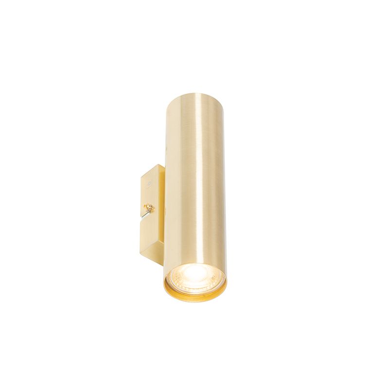 Moderne wandlamp messing 2-lichts - Jeana