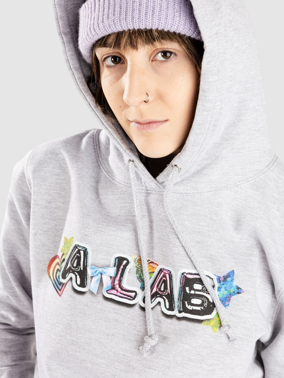 A.LAB Problematic Cutie Hoodie heather grey