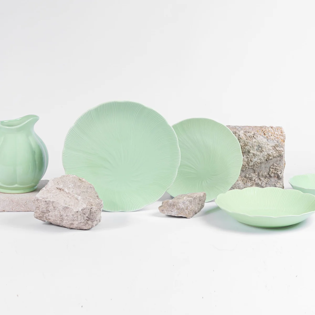 assiette creuse TAHITI VERTE (22cm) OGRE La Fabrique
