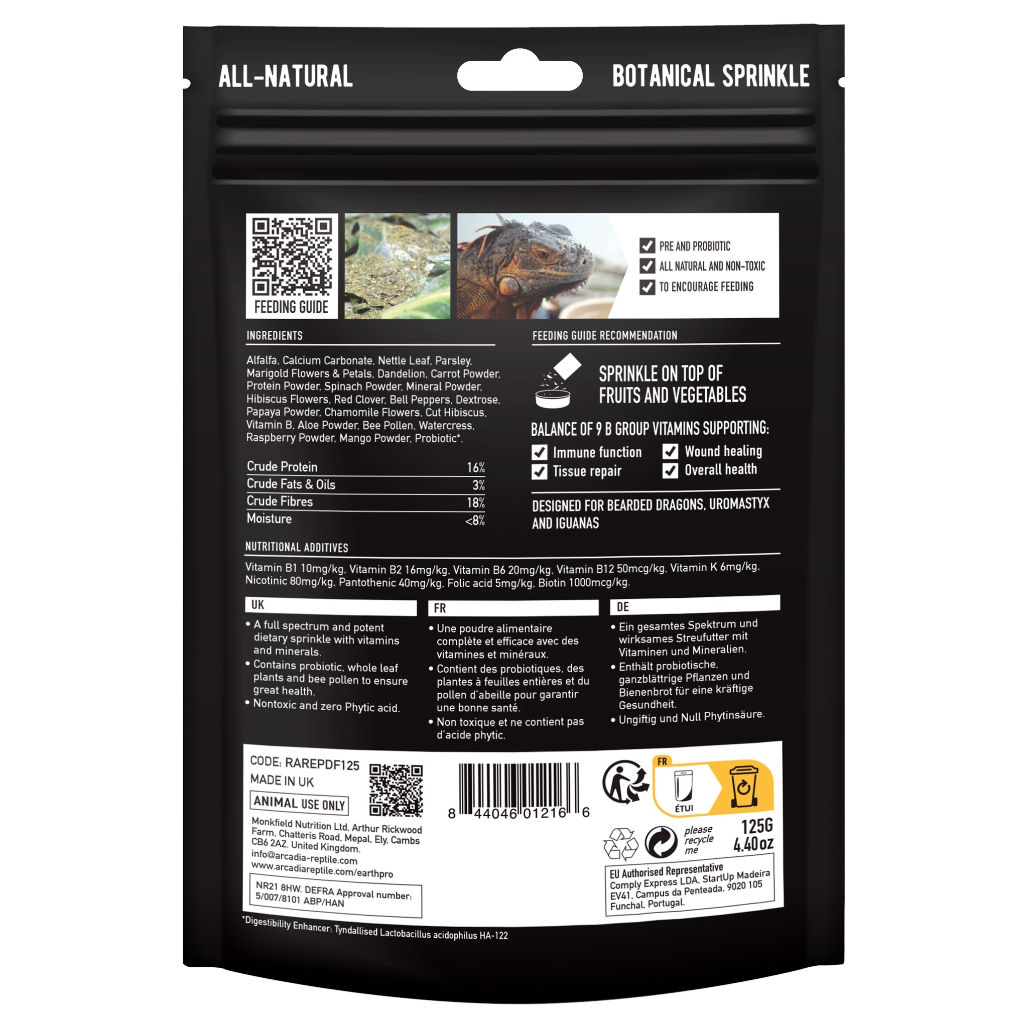 Arcadia Earth Pro Dragon Fuel 125g