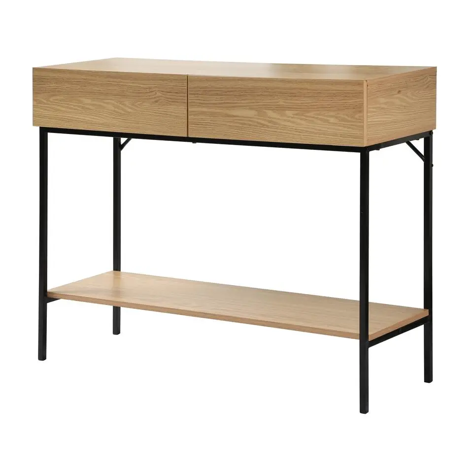 CALICOSY - Sidetable TESSA - Licht hout - 81x100x35 cm