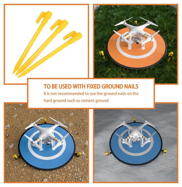 Landingsplade til droner i 5 dele (orange)
