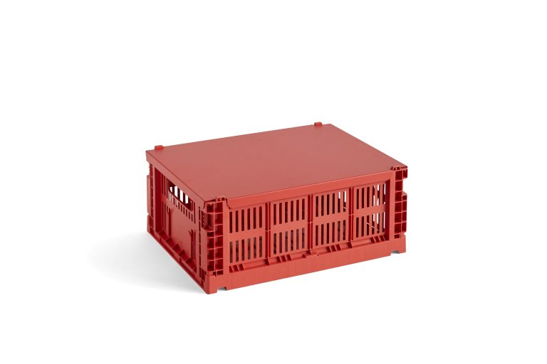 Hay Deksel voor Colour Crate M metaal Red