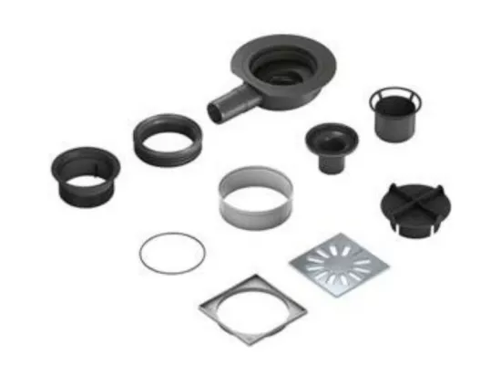 WEDI - Ecoulement horizontal extra plat mini max fundo