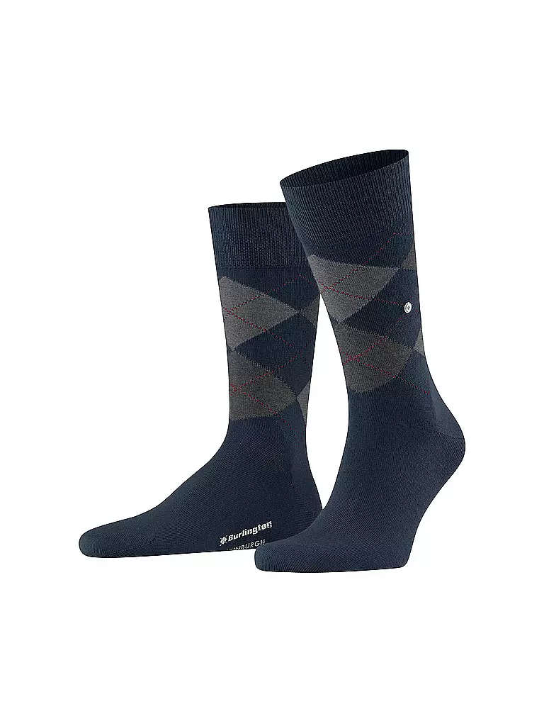BURLINGTON Herren Socken EDINBURGH 40-46 marine dunkelblau