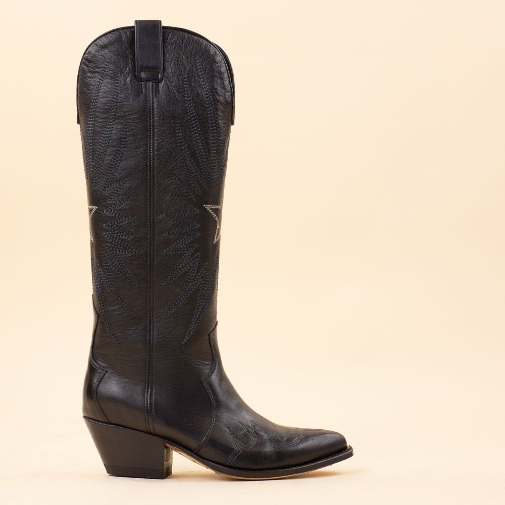 Sendra hoge cowboyboots 18480 Negro