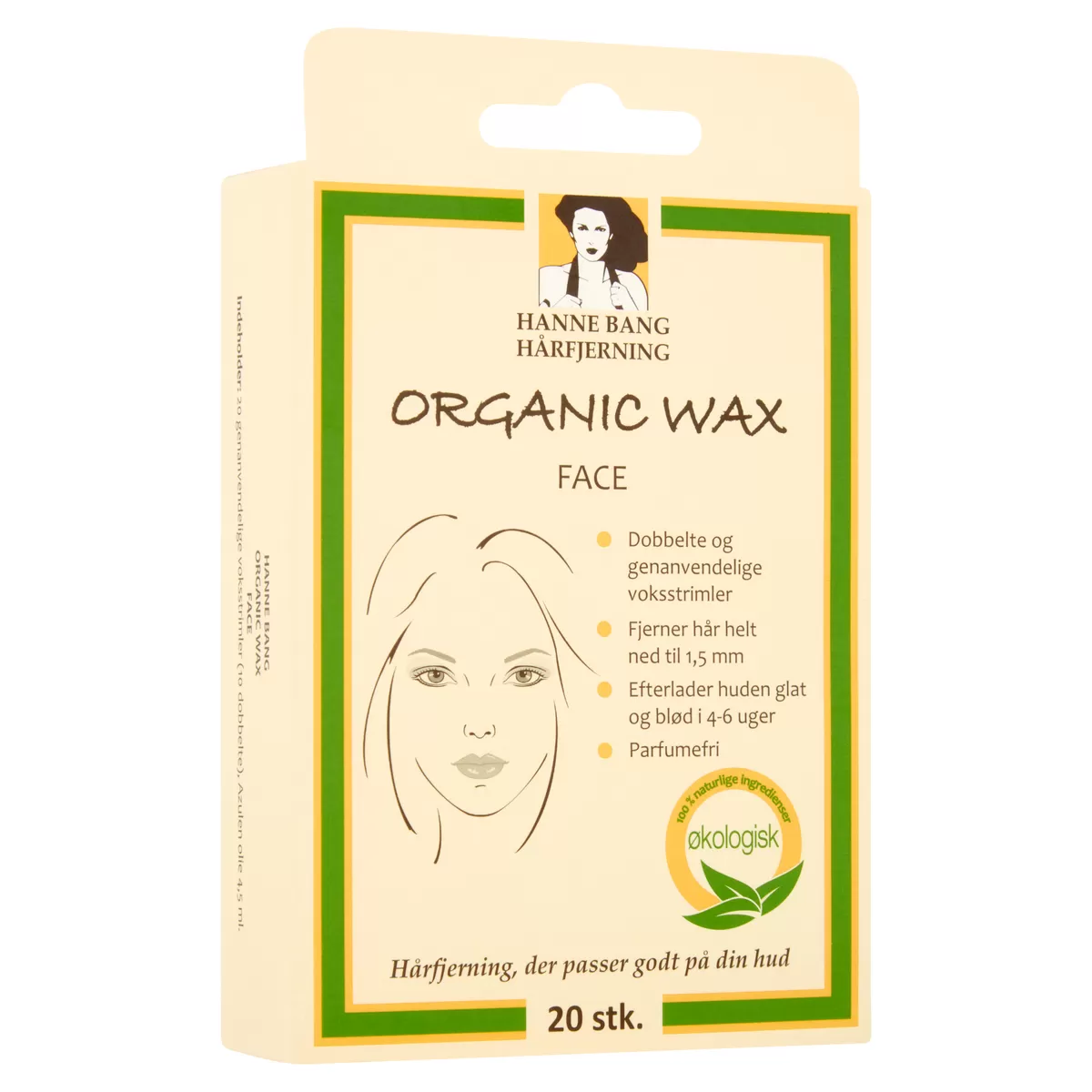 Hanne Bang Organic Face Wax - 20 stk.
