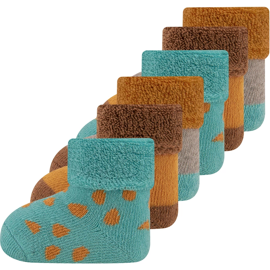 Ewers Babysöckchen 6er Pack Drops beige