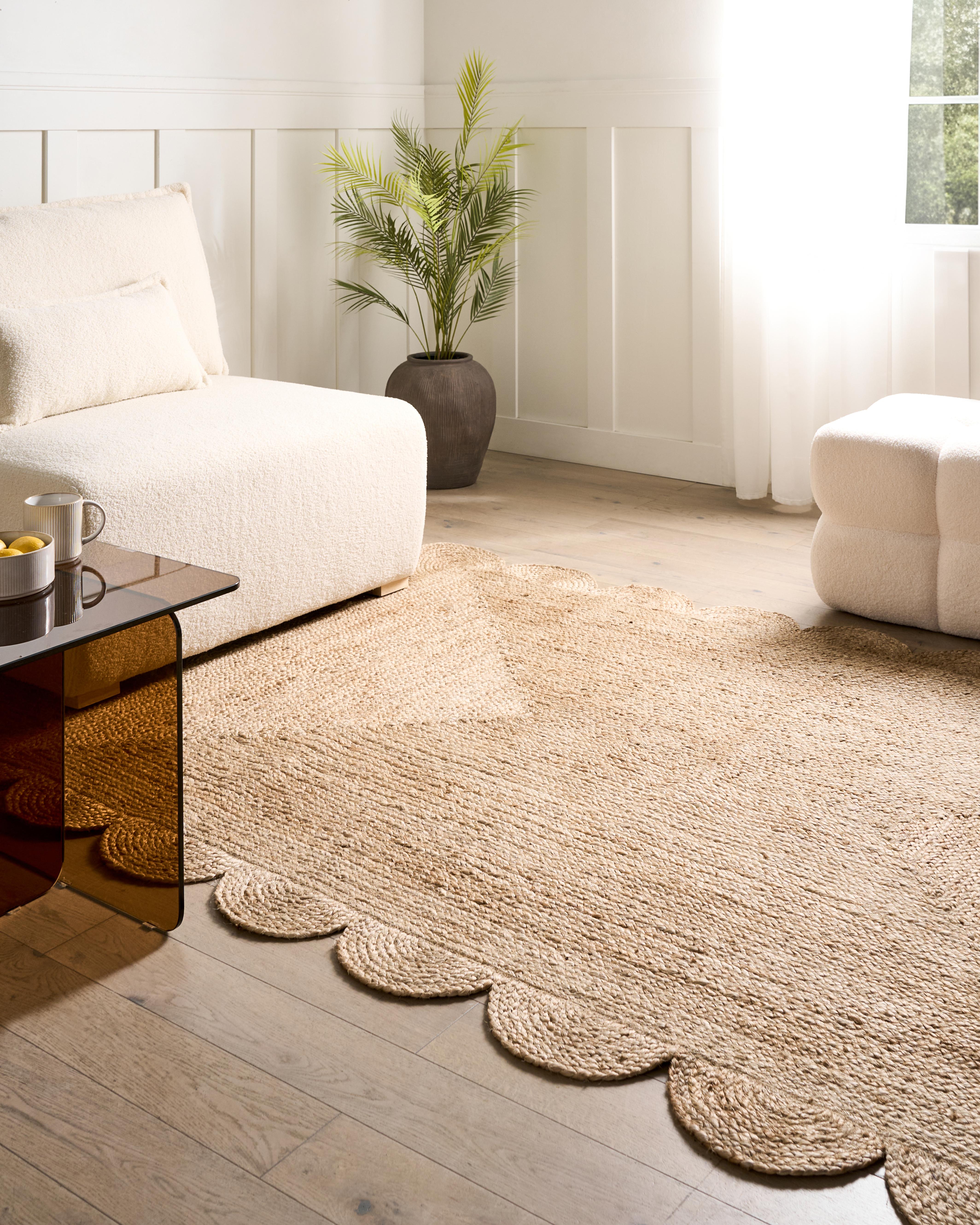 Vloerkleed HINGOLI Beige 160 x 230 cm Jute
