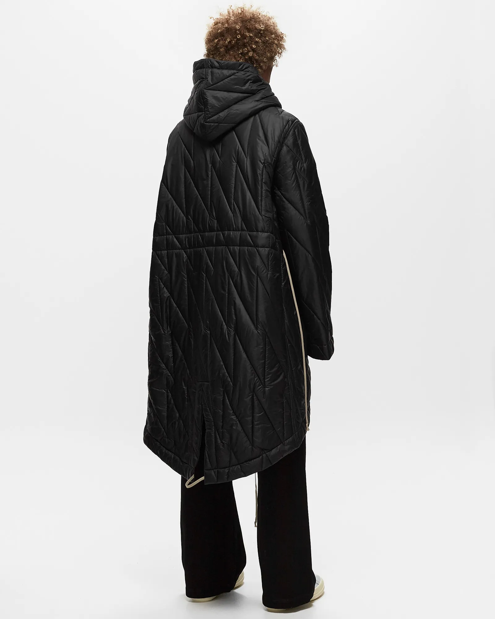 Rick Owens DRKSHDW WOVEN PADDED PARKA - FISHTAIL PARKA