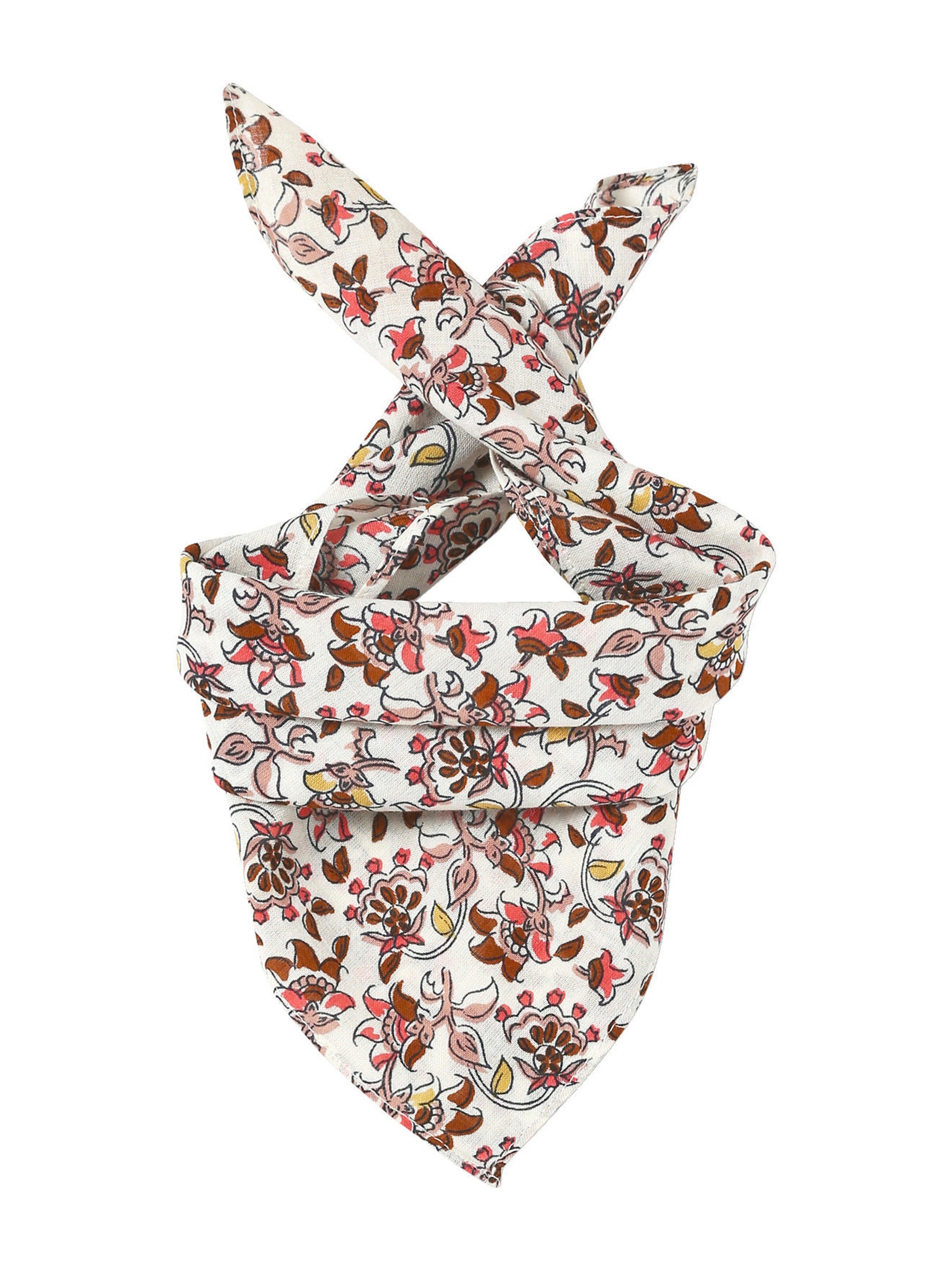 Vertbaudet Mädchen Baby Halstuch mit Blumen wollweiß