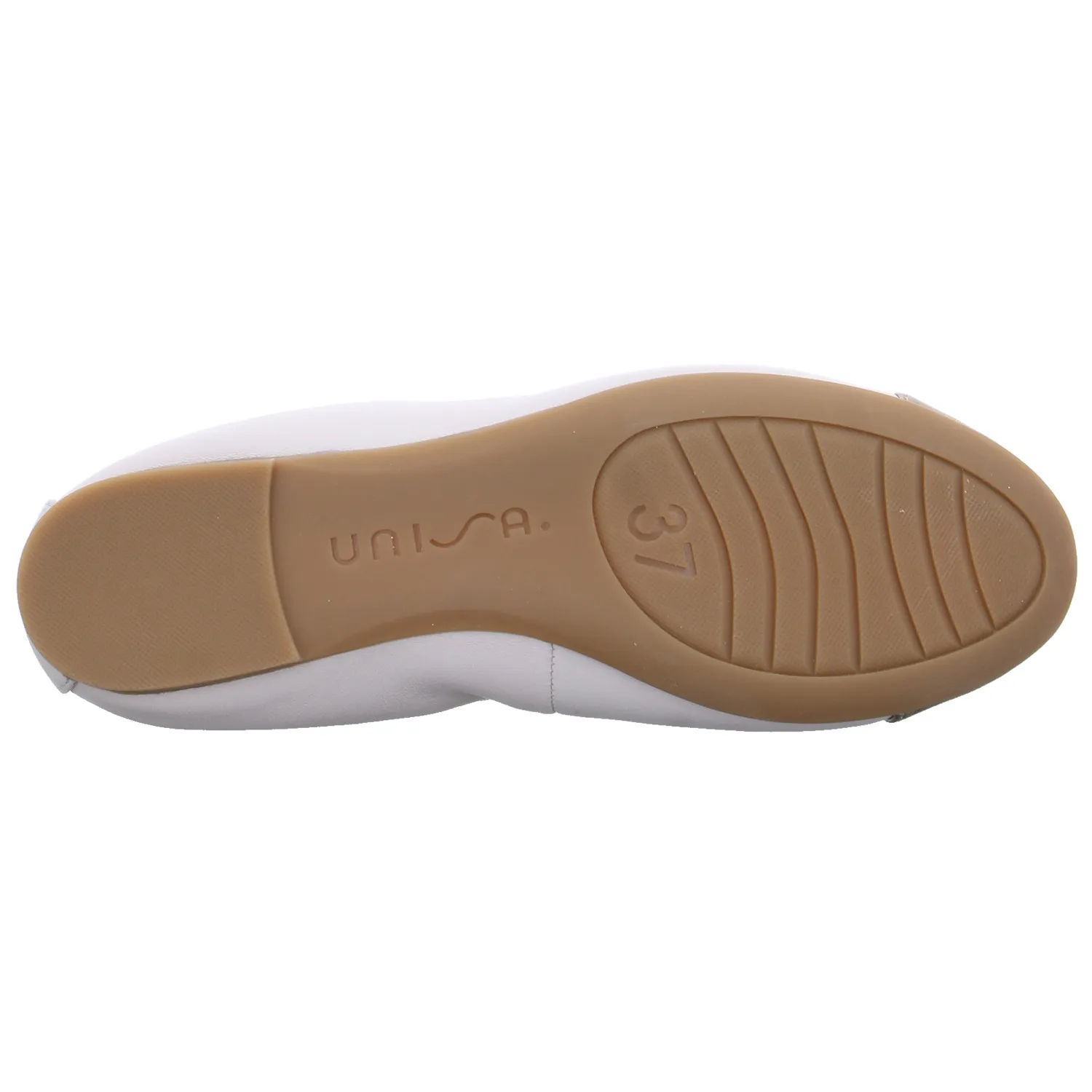 UNISA Ballerina Beige Leder  mit Lederfutter
