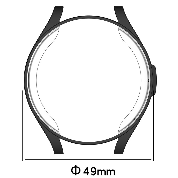 Samsung Galaxy Watch 6 Classic (47mm) Galvanisierte Gummi Bumper Hülle - Silber