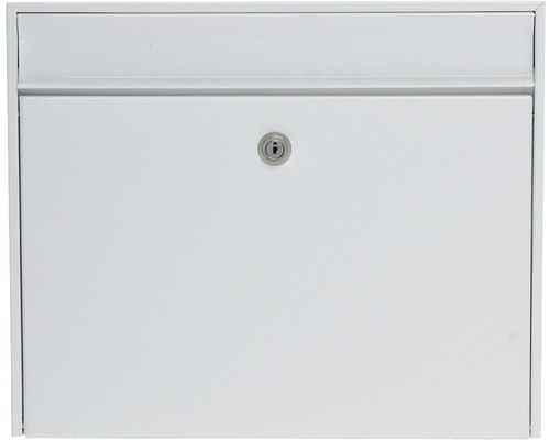 MEFA brievenbus, gepoedercoat staal, BxHxD 380/311/135 Bosca 34 (101) wit