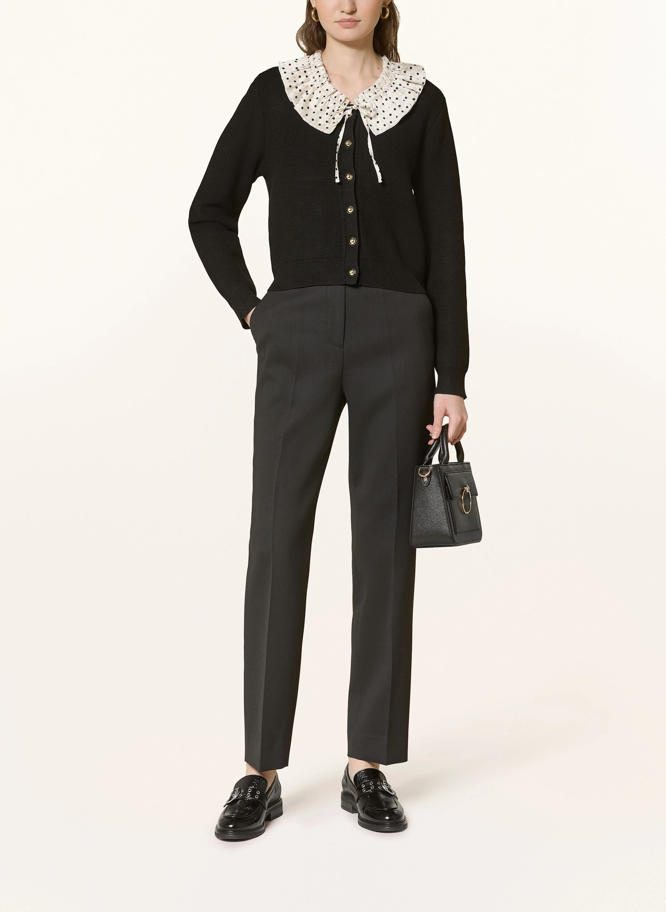 CLAUDIE PIERLOT Strickjacke mit abnehmbarem Kragen