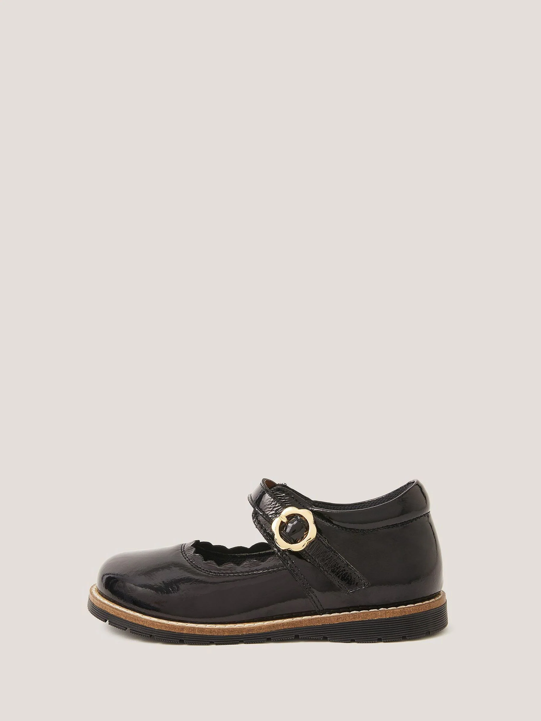 Zwart - Monsoon Toddler Leather Mary Jane Shoes
