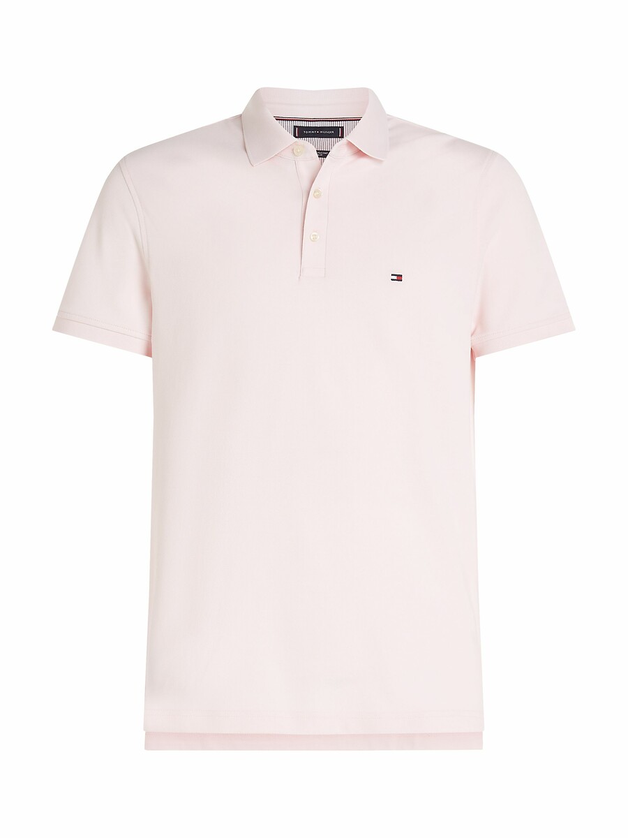 TOMMY HILFIGER<br>Polo slim em malha piqué elástica