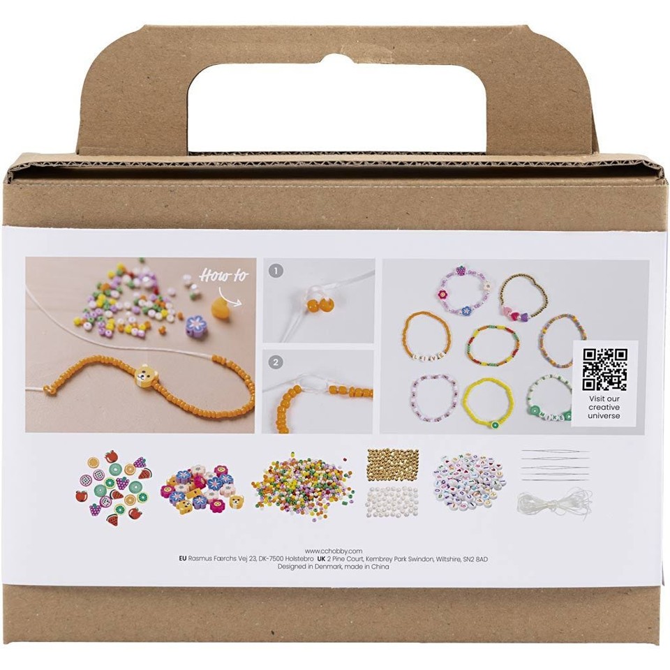 DIY Mix - Mini Smykker - Farverige Armbånd