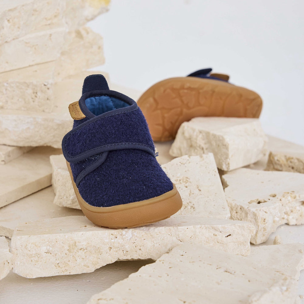 Køb Bisgaard Navy Barefoot Basic Hjemmesko