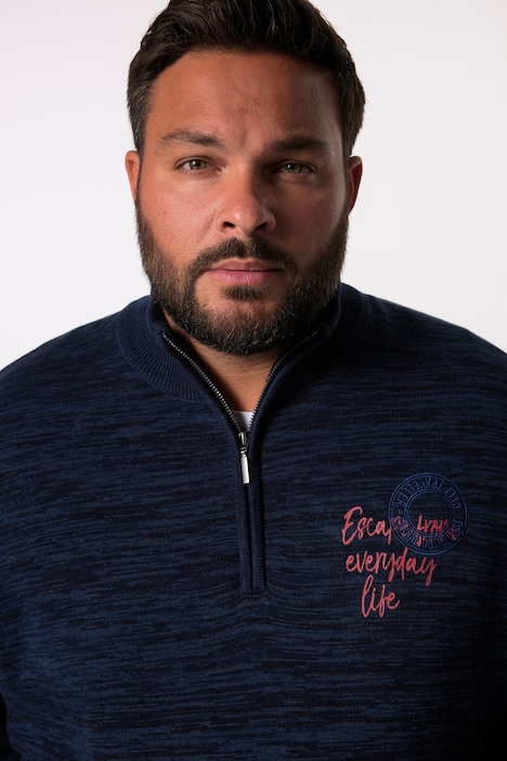 Men+ Pullover, Stehkragen, bis 8 XL