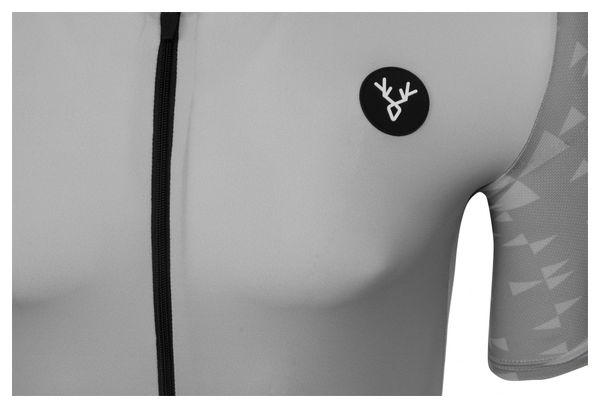Maillot Manches Courtes LeBram Loze Gris Coupe Aero
