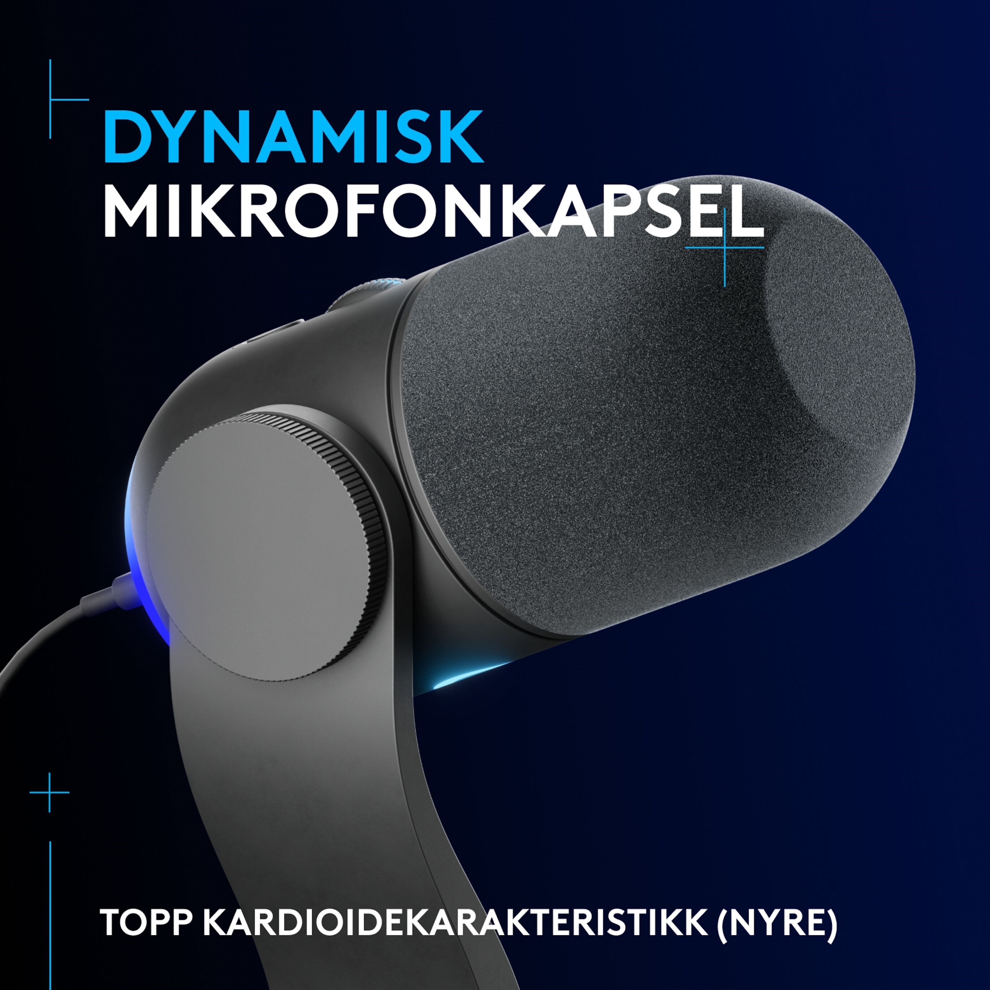 Logitech G Yeti GX USB-mikrofon