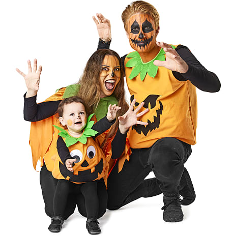 Halloween græskar kostume med lomme str. 92
