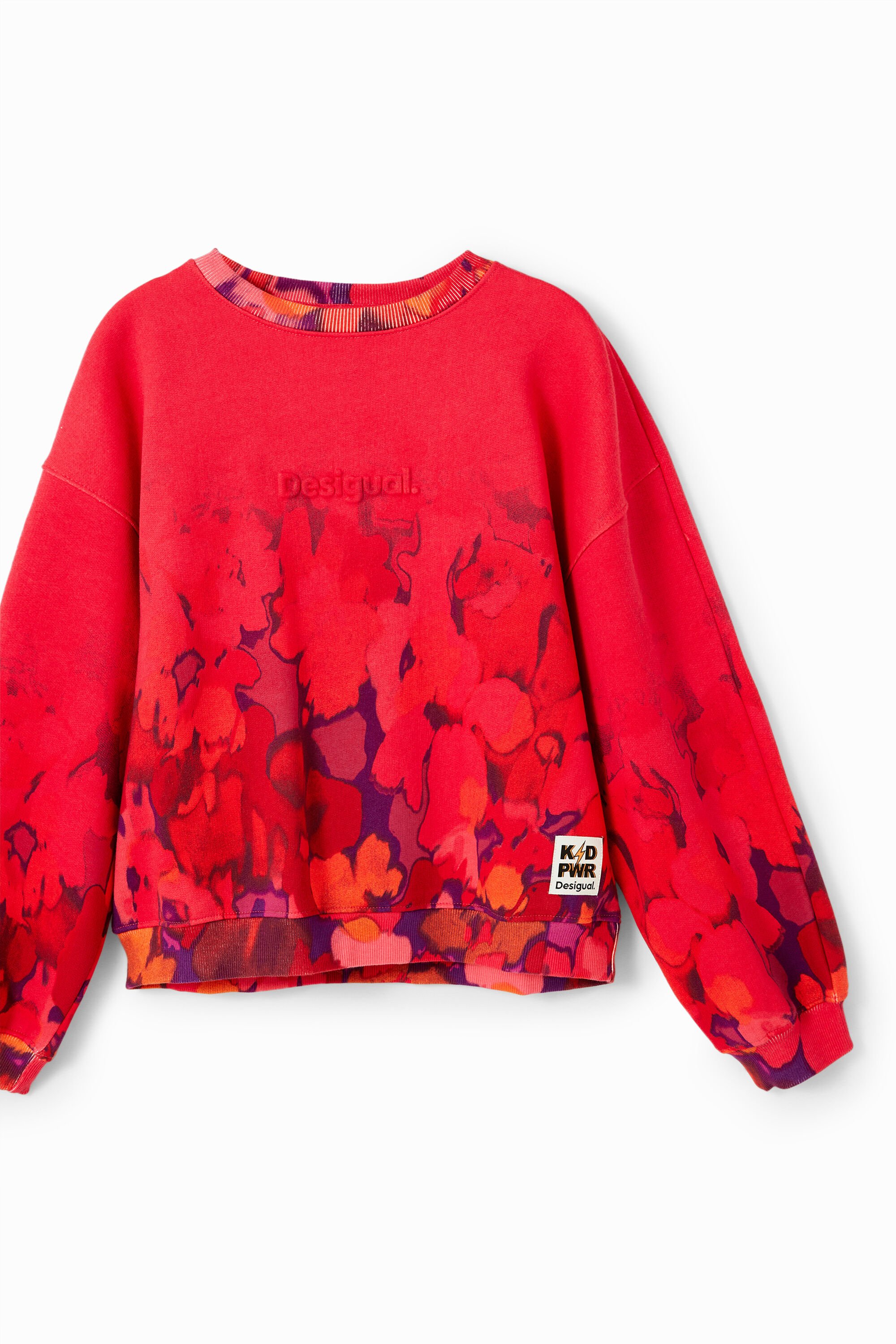 Sweat-shirt fleurs aquarelle