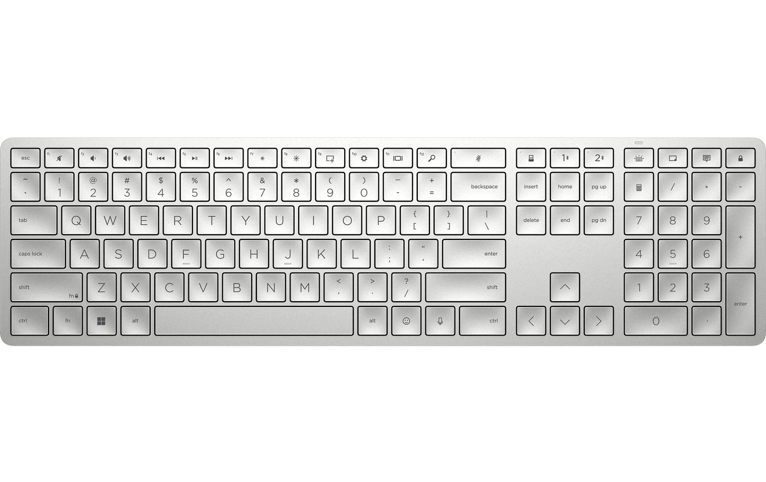 Funk-Tastatur 970 ProgrammableElegante Drahtlos-Tastatur mit programmierbaren Tasten
