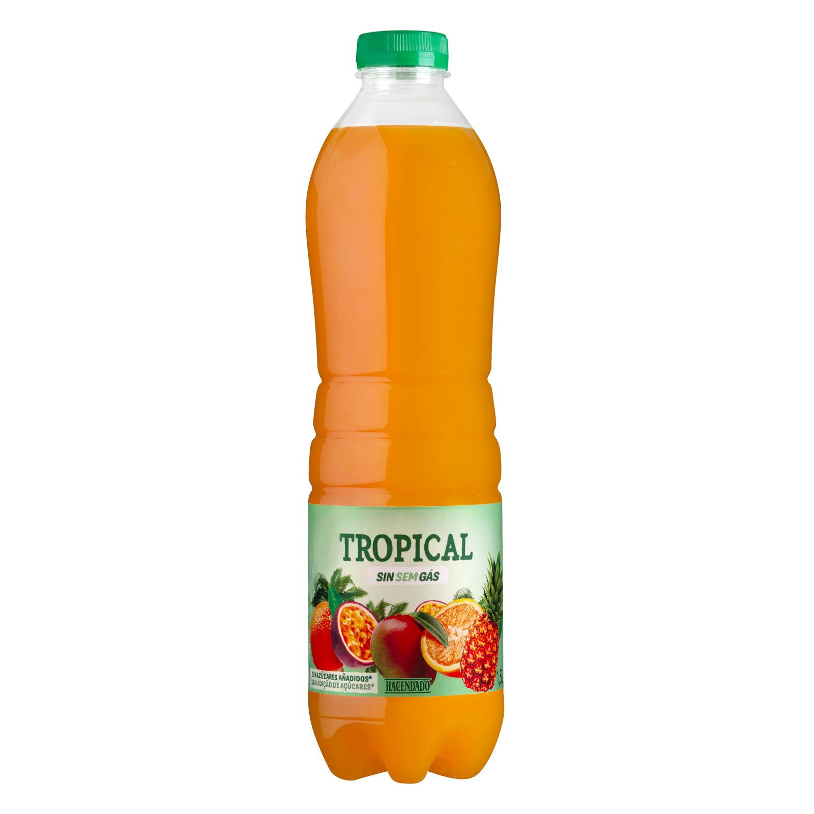 Boisson rafraîchissante tropicale Hacendado sans gaz