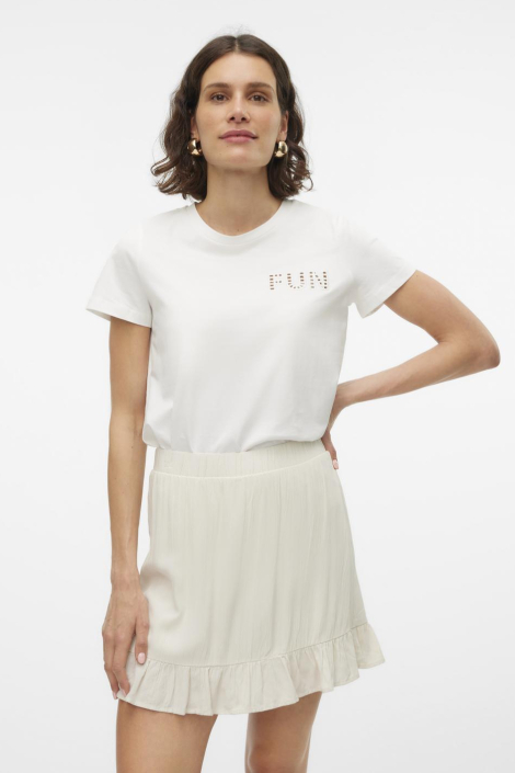 Vero Moda beige dames korte broek