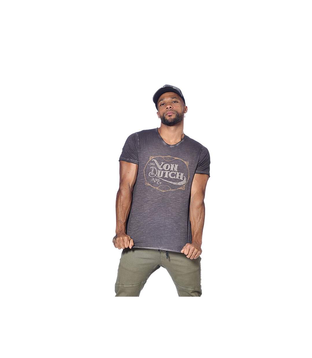 T-shirt homme col rond avec print Retro