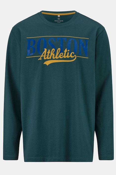 Boston Park Langarmshirt, großer Print, Rundhals