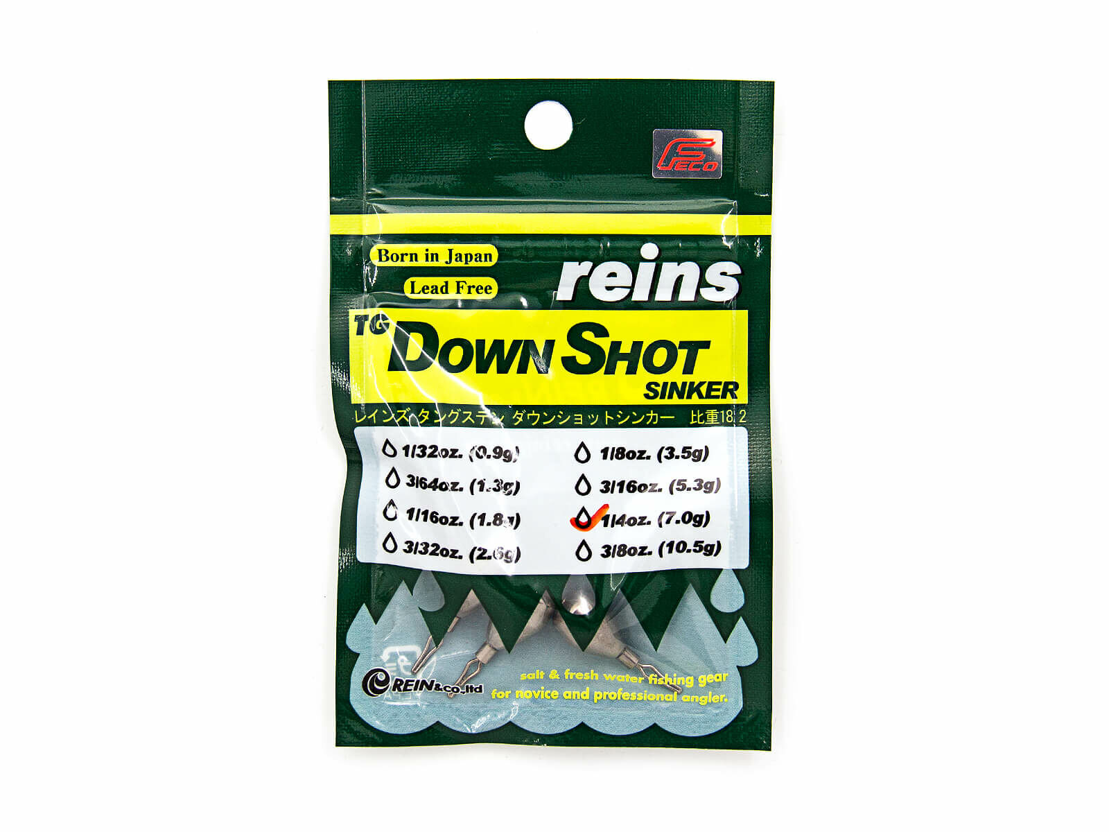 Reins Tungsten DOWN SHOT Sinker