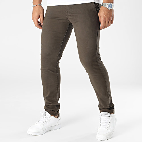 Pantalon Chino Marron Foncé