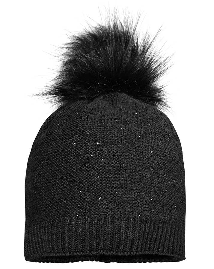 WintermüKids POMPON in schwarz