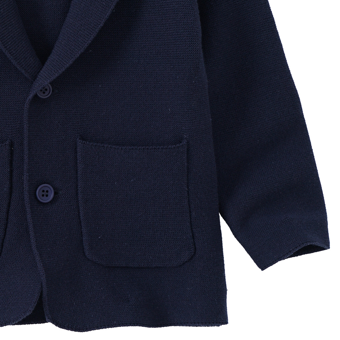 Topolino Jungen Strickblazer mit zwei Taschen dunkelblau
