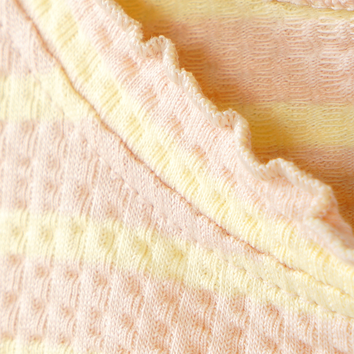 Topomini Baby T-Shirt mit Waffel-Struktur beige / hellgelb
