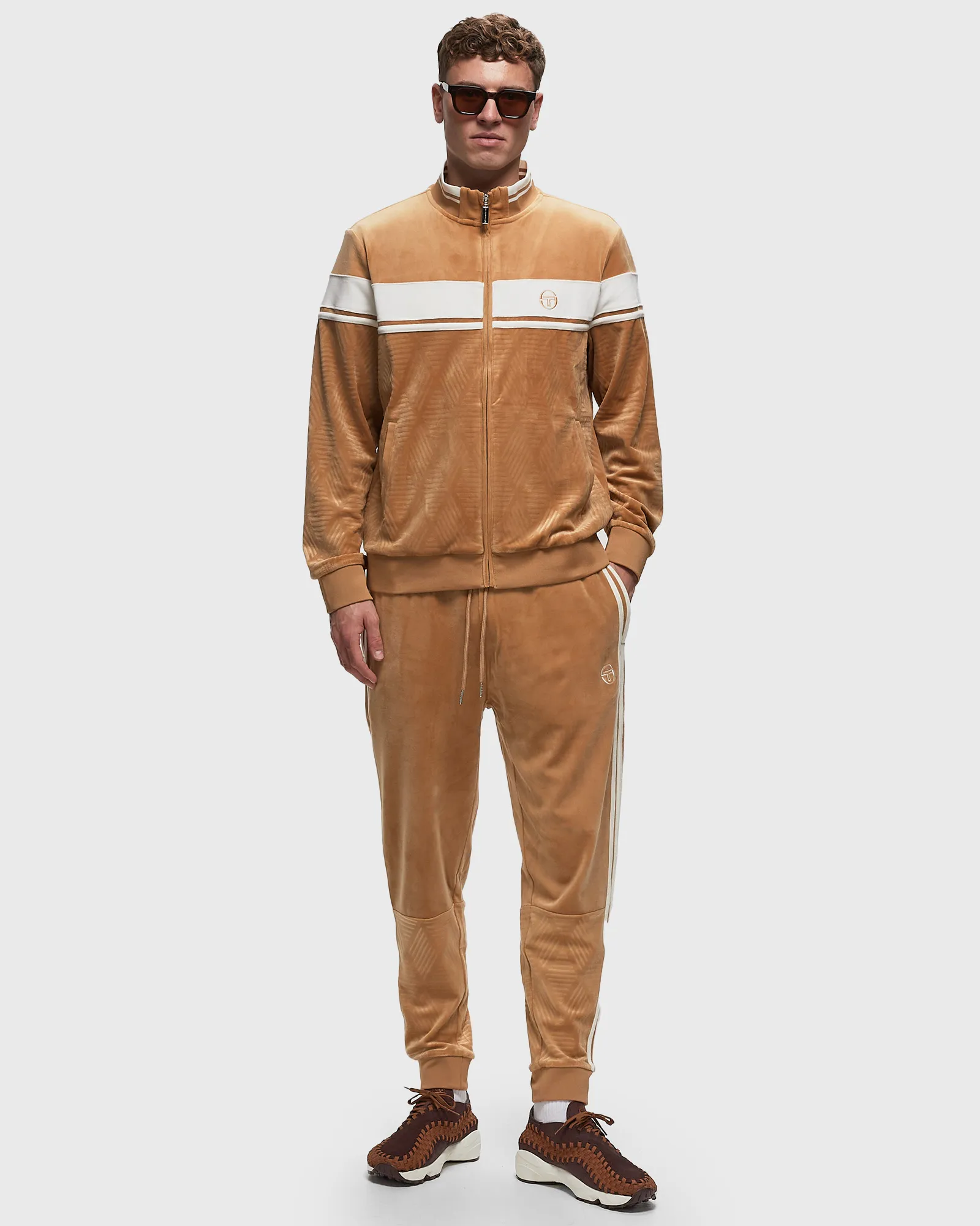 Sergio Tacchini DEBOSSED DAMARINDO VELOUR TRACKSUIT