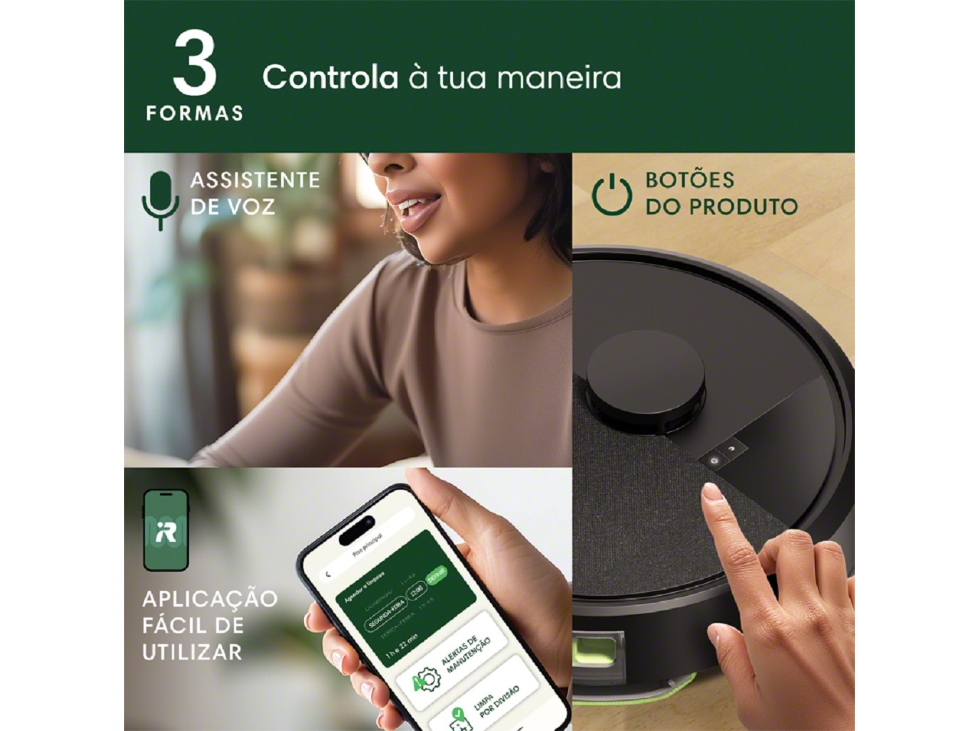 ASPIRADOR ROBOT IROBOT IRY351040 COMBO 105AE COM MAPA INTELIGENTE CLEARVIEWT