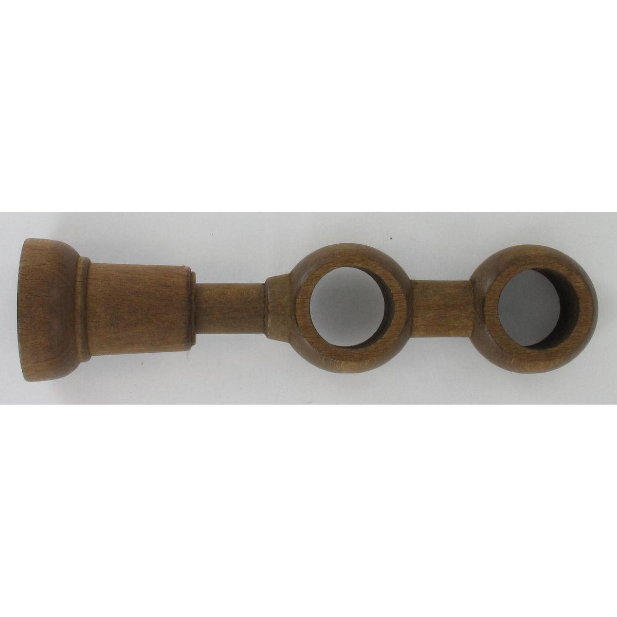 SUPPORT DOUBLE X 2 D28 TEINTE CHENE